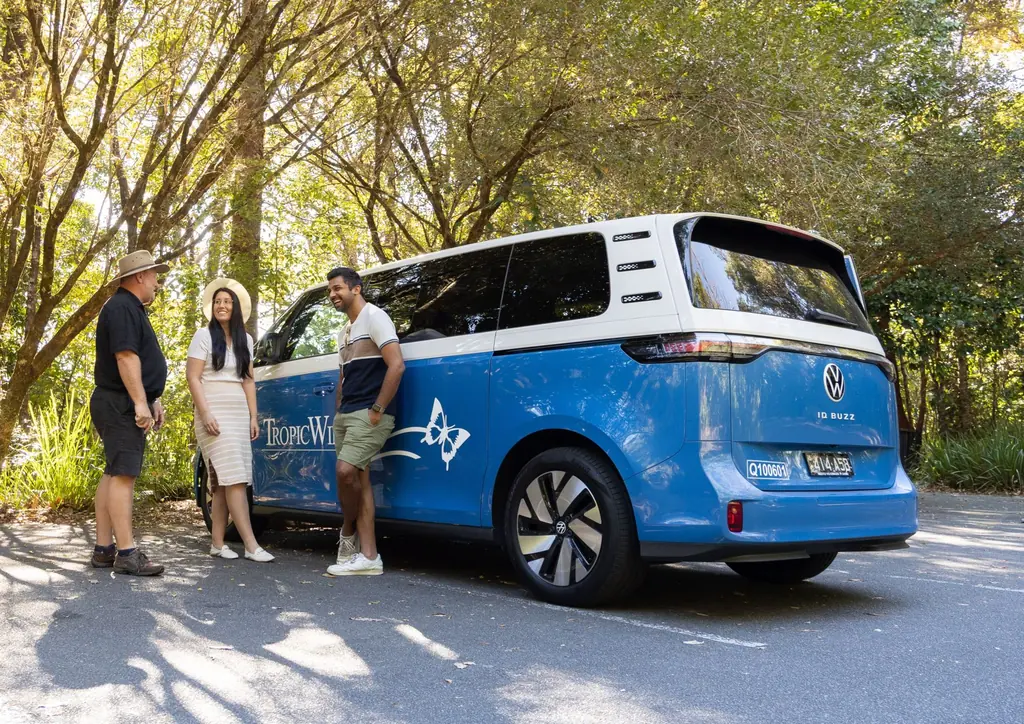 VW ID Buzz electric vehicle — Tropic Wings private airport transfer